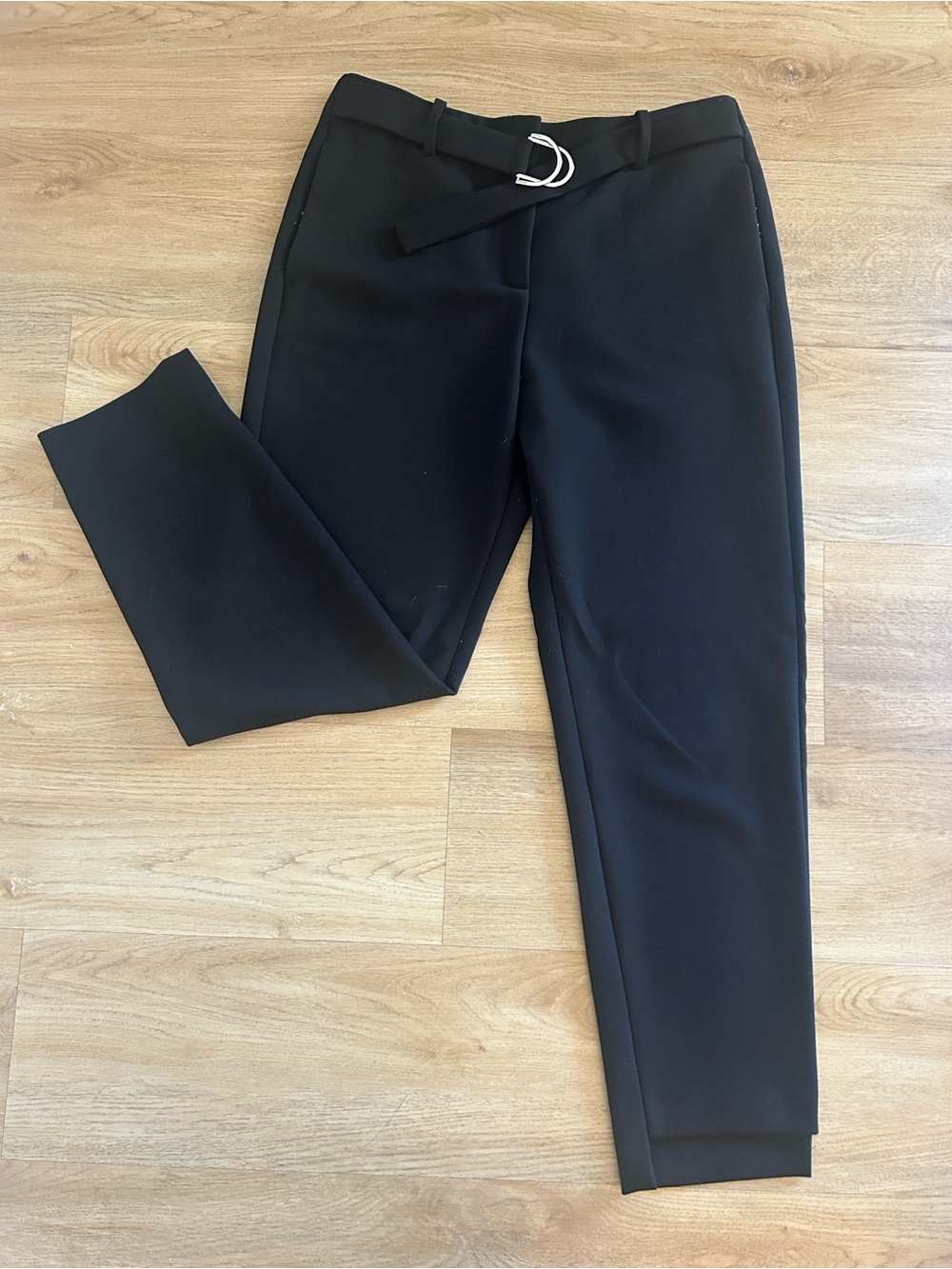 Maje Black Waist Trousers Pants in Size 40